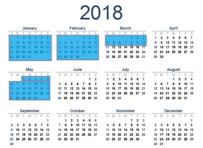 2018-calendar T1 092617